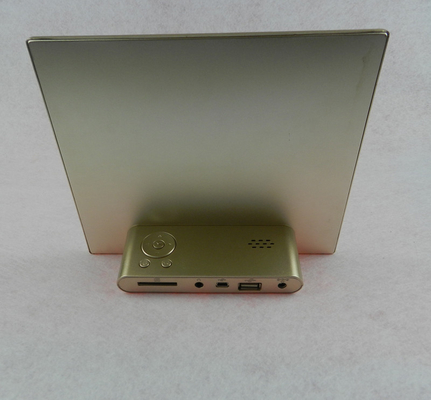 Golden Case Portable Digital Photo Frame 8 Inch HD Resolution