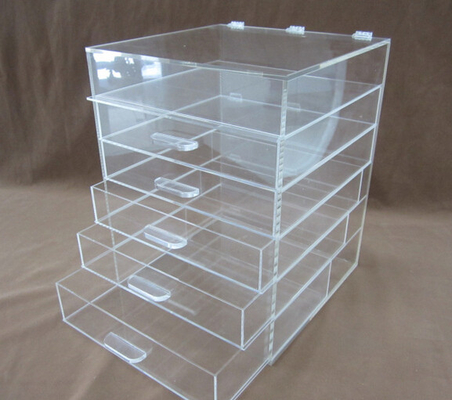 Customized Makeup Cosmetic  Plastic Display Stand 120 * 2200 * 200mm