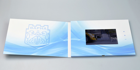 Customized LCD Screen Greeting Card 128MB Memory With Video Auto Play Loop