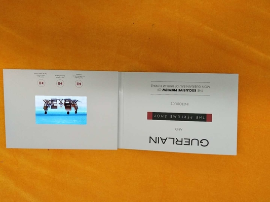 Magnet Switch On - Off LCD Screen Video Brochure 108 * 65mm With Mini - USB Interface