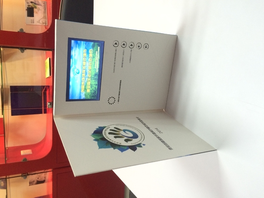 UV Printed Artwork LCD Video Brochure Card 3 Multi - Buttons With 5 Inch IPS Screen