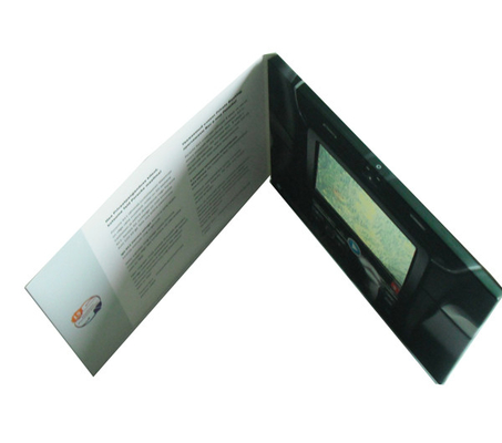 TFT Screen LCD Video Card , LCD Video Greeting Card With Customized 4C Artwork Printing