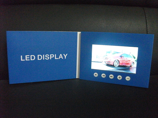155 x 87mm Screen LCD Video Greeting Card With 4C Color Printing Multifunction Button