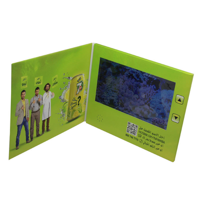 128MB - 8G Memory LCD Video Card , Video Brochure Card With Printed Paper Cover