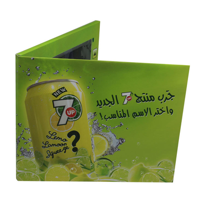 128MB - 8G Memory LCD Video Card , Video Brochure Card With Printed Paper Cover