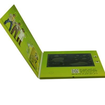 128MB - 8G Memory LCD Video Card , Video Brochure Card With Printed Paper Cover