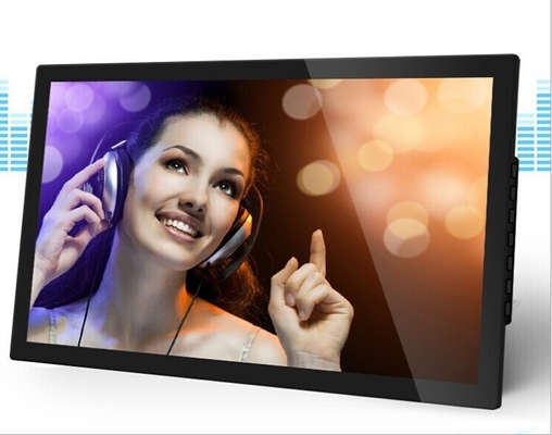 ABS Plastic Housing LCD Digital Photo Frame 21.5 Inch Big Size For Advertising