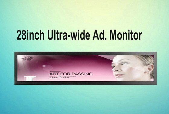 Bar Type Stretched Video Wall Digital Signage 28.5'' Android Version For Advertising