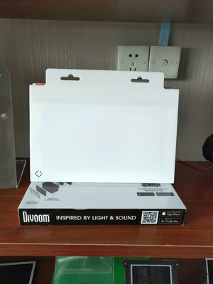PIR motion sensor and battery operated 7 inch video screen for hanging on shelves/stands/POS displays