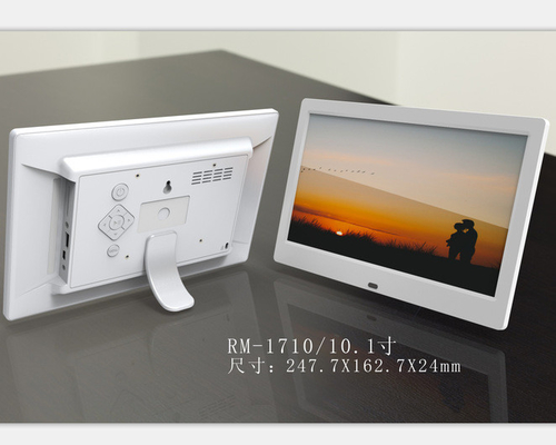 10 Inch HD IPS Screen Portable Digital Picture Frame 250-300cd/m2 Brightness