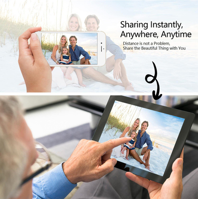Programmeable HD IPS screen Cloud Wifi Digital Photo Frame 10 Inch Android 8.1 With Touch Screen