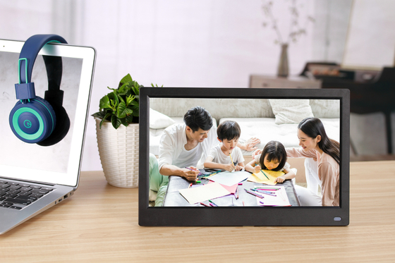 250-300 Nits Touch Screen Digital Photo Frames 12.5 Inch RMVB AVI MKV Video Format
