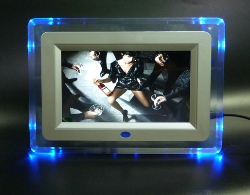 1024x600p Resolution LCD Digital Photo Frame Transparent Acrylic For Decoration