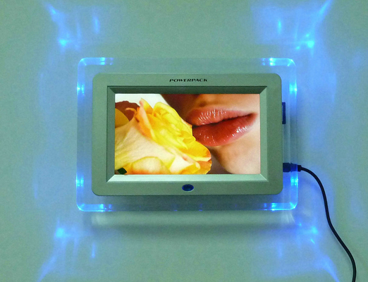 1024x600p Resolution LCD Digital Photo Frame Transparent Acrylic For Decoration
