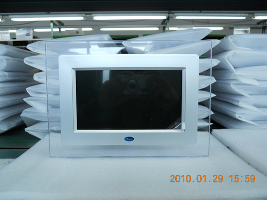 7 Inch IPS Screen High Resolution Digital Photo Frame 250-300cd/m2 Brightness