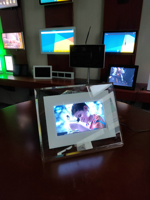Real Transparent Acrylic Digital Photo Picture Frame 7 Inch HD IPS Screen 3.5-7W
