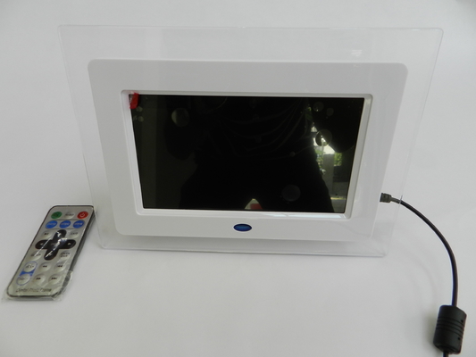 High Resolution Desktop Advertising POS LCD Display Supports Video Loop Play