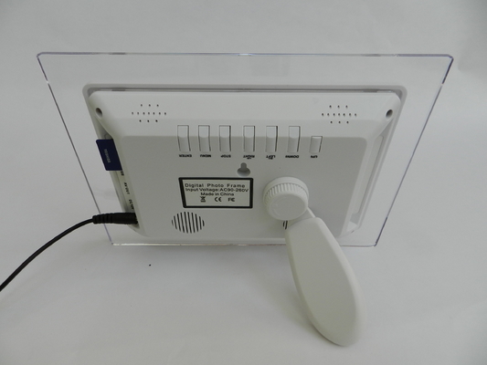 High Resolution Desktop Advertising POS LCD Display Supports Video Loop Play