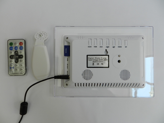 High Resolution Desktop Advertising POS LCD Display Supports Video Loop Play