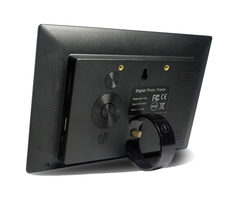 Black HD 7 Inch Wall Mount LCD Digital Photo Frame With Mirror Cover