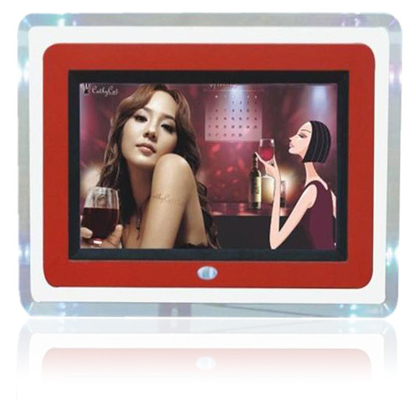 Contemporary Customized 7 Inch LCD Digital Photo Frame With LED Light