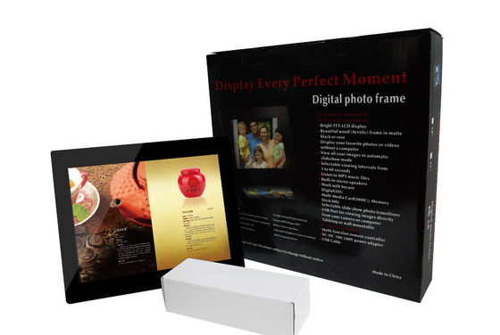 Big 15 Inch Video / Audio HDMI LCD Digital Photo Frame With Clock And Calendar