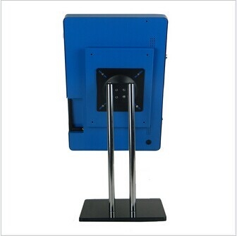 Blue 8 Inch USB 2.0 Metal Rack POP LCD Display Monitor With Loop Photo Play