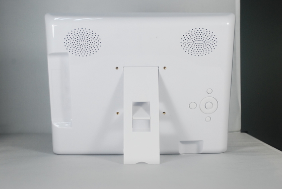 White Glass Personalised Wedding Electronic Photo Frames 12 Inch With Two Speaker