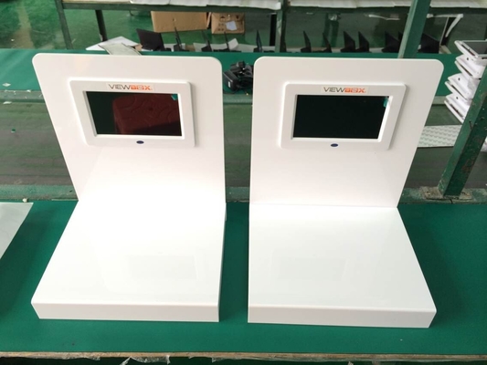 7 Inch 5MM White Acrylic POS LCD Display With 128MB - 8GB Flash Memory Card