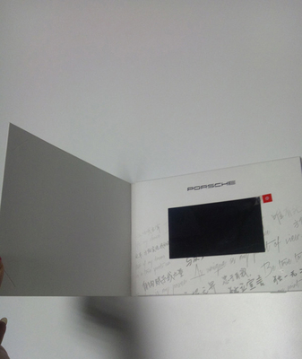 Battery Operated Custom Video Greeting Cards brochure 4.3 Inch 250cd/m2