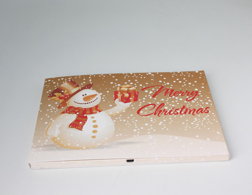 Business Promotional / Happy Birthday Video Greeting Cards 4.3 Inch With Button Control