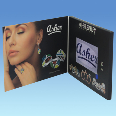 4.3 Inch Calendar Custom Video Greeting Cards with 8ms Responsive Time