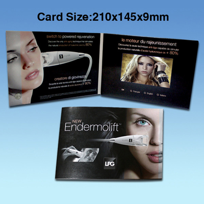 Wedding Custom Video Greeting Cards , 7 Inch 16.7M Promotional Video Card