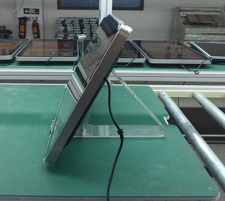 Customized 42 Inch Temper Glass Advertising Display Monitor Support WIFI RJ45