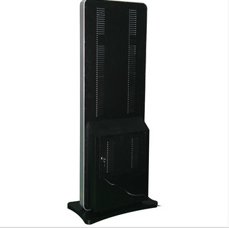 Black Floor Standing LCD Advertising Player , Library Web Based Digital Signage