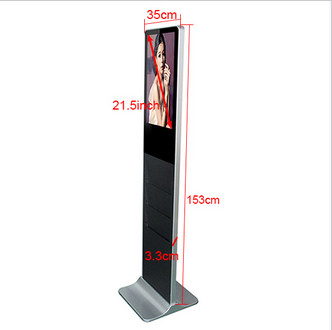 Supermarket / Restaurants HD Floor Standing Digital Signage 1680*1050 350cd/m2