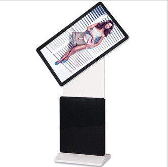 FHD MP4 / MPG2 Floor Standing LCD Advertising Player Support WIFI RJ45