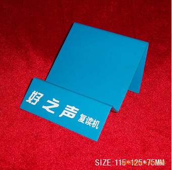 Green / Blue Portable Acrylic Brochure Display Stands For Shopping Malls