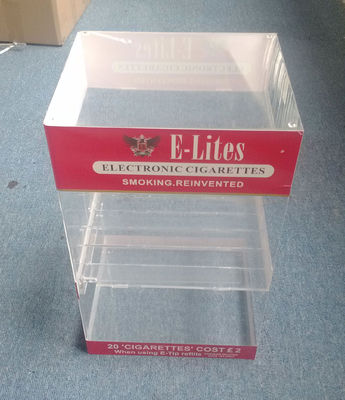 Form Board Transparent Acrylic Cosmetic Makeup Organizer With Silker Print