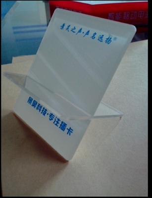 Supermarket / Hotel Acrylic Display Stands , Fashionable Table Top Display Stands