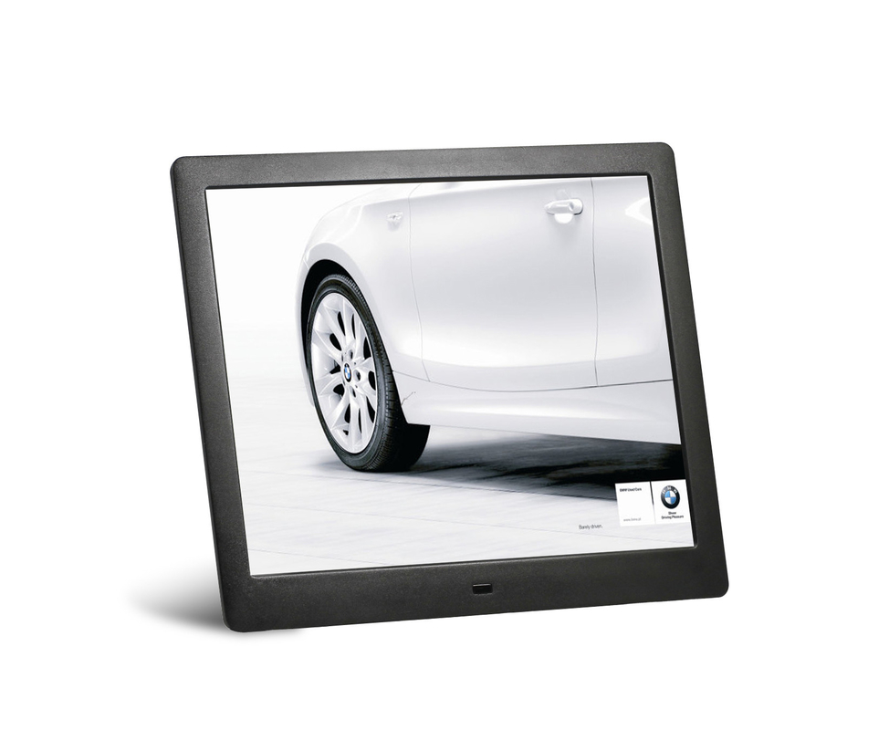 Decorative 10 Inch Motion Sensor Digital Photo Frame LCD AD Player With Key - Press Control