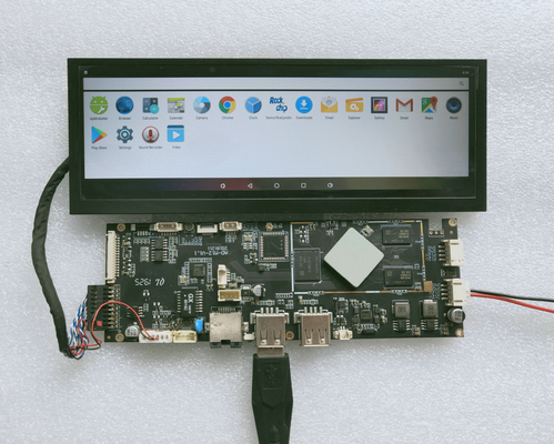 Android OS Programmable Stretched Bar LCD 7 Inch HD High Brightness Touch Screen